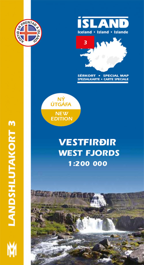 Landshlutakort 3 - Vestfirðir